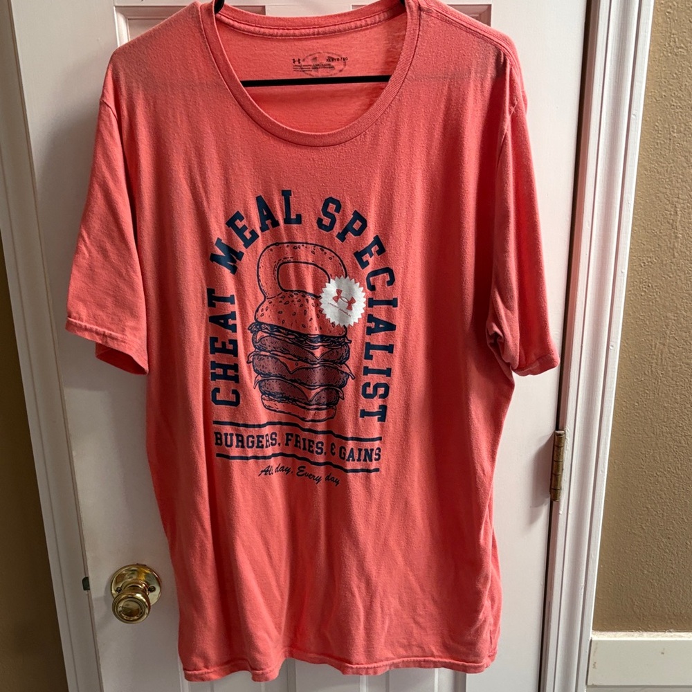 Under Armour Coral Graphic Tee - Cheat Meal Specialist